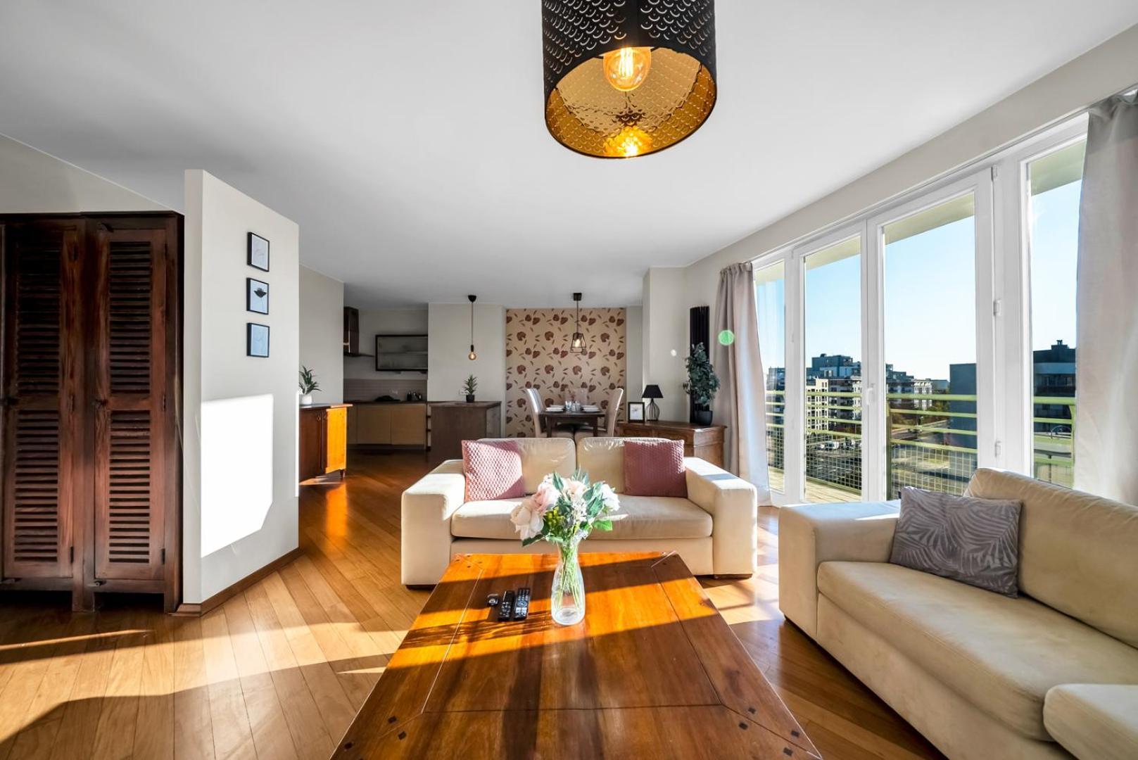 Lägenhet Wilanowska - 123m2, Parking, Balcony&workspace - By Rentujemy